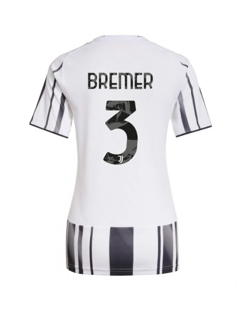 Juventus Gleison Bremer #3 Heimtrikot für Frauen 2025-26 Kurzarm Juventus Gleison Bremer #3 Heimtrikot für Frauen 2025-26 Kurzarm